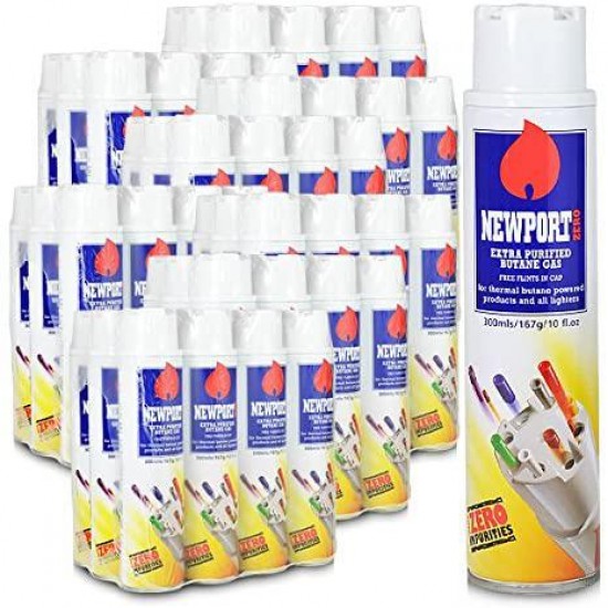 96 cans (master case) Newport 300ml Ultra Purified Butane Zero Impurities