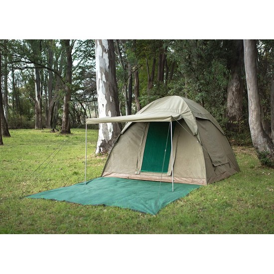 Alpha Kilo 4000 Canvas 6 Person Bow Tent, Camping Tent and Outfitter Tent with Waterproof and fire Retardant Ripstop Canvas.