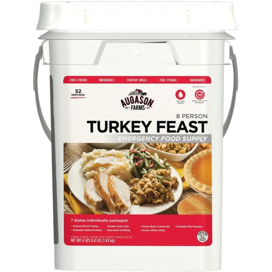 Augason Farms Turkey Feast 8 Person Emergency Food Supply