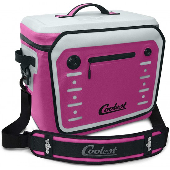 Coolest Vibe Premium Soft-Sided, Insulated, Waterproof Portable Cooler with Fliplock Magnetic Latch and Universal Mount