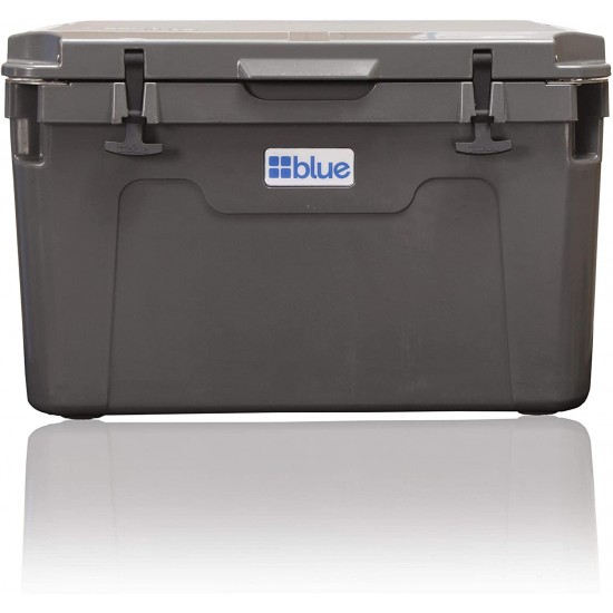 Blue Coolers Ark Series 100 Quart, Roto-Molded Ice Cooler | Large Ice Chest Holds Ice up to 10 Days | (Charcoal Gray)