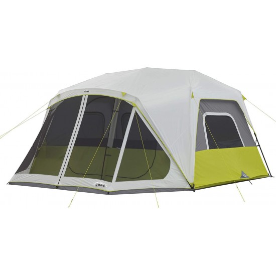 CORE 10 Person Instant Cabin Tent with Screen Room - 14.5' x 14'