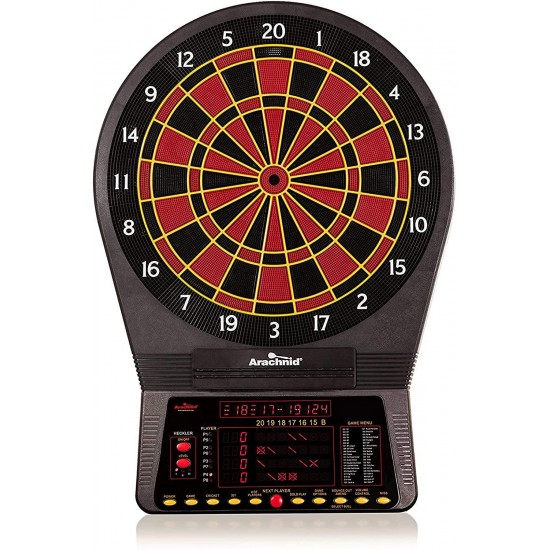 Cricket Pro 800 Electronic Dartboard with NylonTough Segments for Improved Durability and Playability and Micro-thin Segment Dividers for ReducedBounce-outs