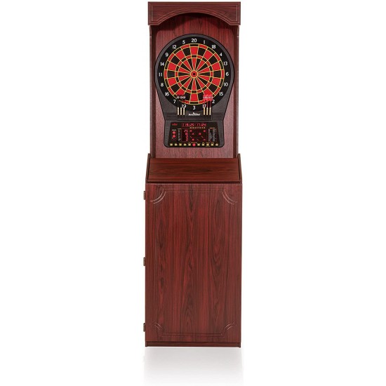 Cricket Pro 800 Standing Electronic Dartboard with Cherry Finish, Regulation 15.5