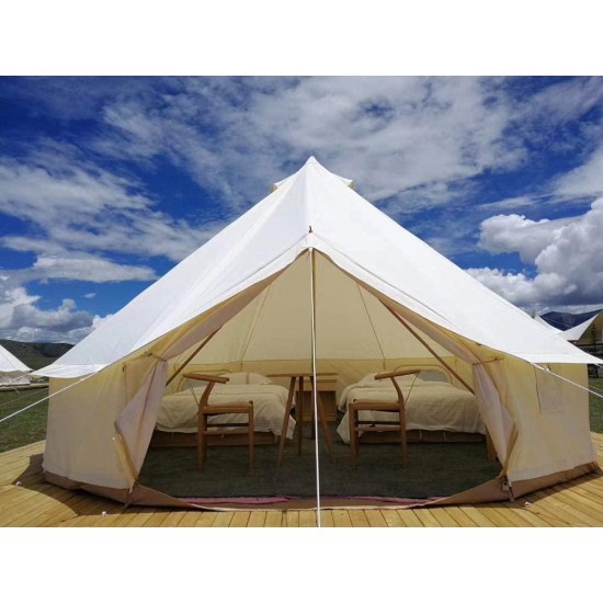 Dream House Outdoor Waterproof Oxford Cloth Family Camping Bell Tent Resort Glamping Yurt