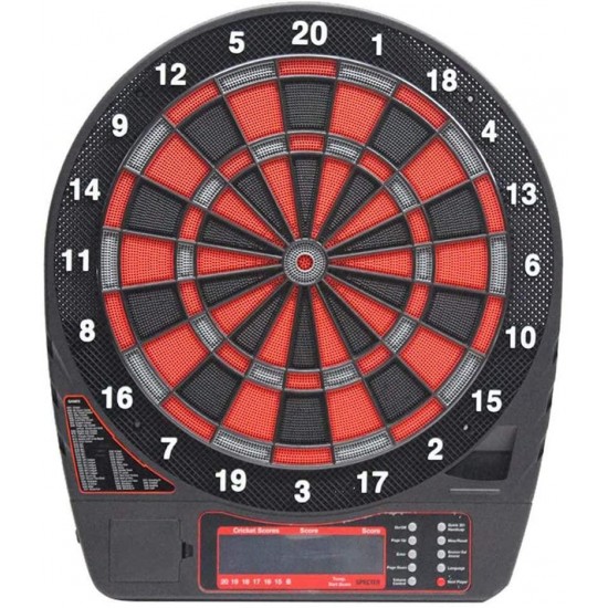Electronic Dart Board, Professional Soft Dart Target, Practice Dart Machine with LCD Scoreboard, Powered by AC Adapter Or Battery, for Indoor Garden Office Gifts
