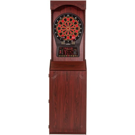 Freestanding Arcade Cabinet with Cricket Pro 800 Electronic Dartboard
