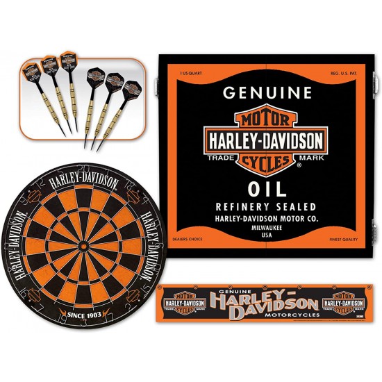 Harley-Davidson 61992 Oil Can Dart Cabinet Kit