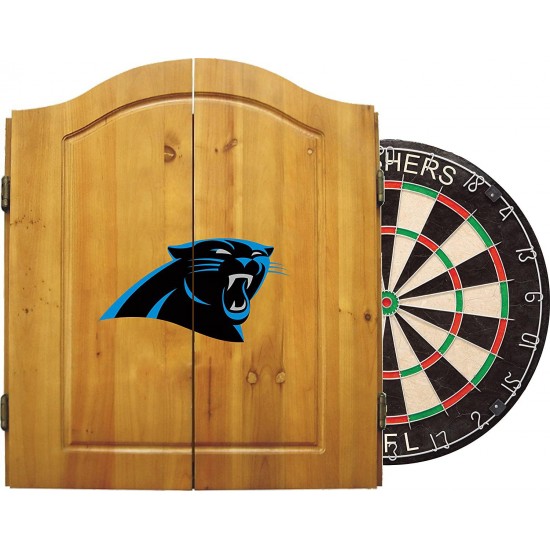 Imperial Officially Licensed NFL Merchandise: Dart Cabinet Set with Steel Tip Bristle Dartboard and Darts
