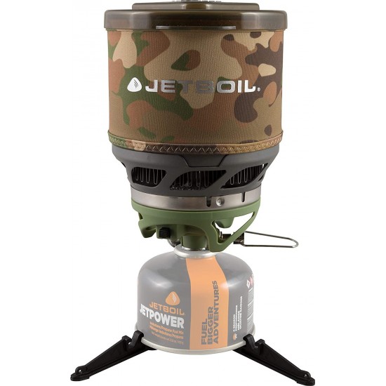 Jetboil MiniMo Camping and Backpacking Stove Cooking System, Camo Brown