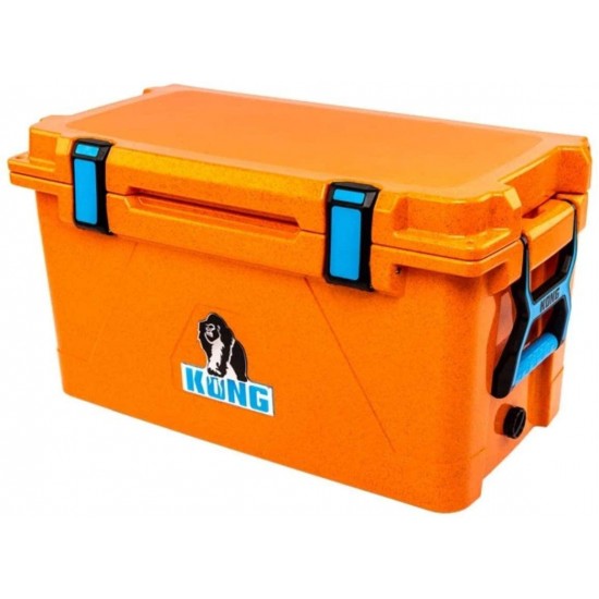 KONG Coolers | 50 Quart Rotomolded | Proudly Made in The USA | Durable, Safe, No-Slip Feet, Extended Ice Retention Cooler (Outback Orange)
