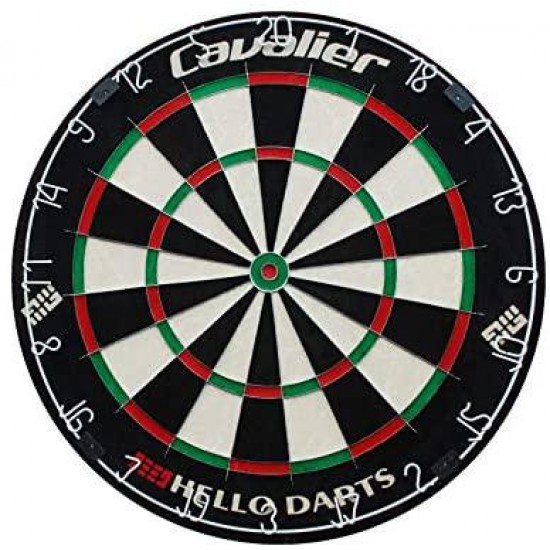 Leaysoo 18 Inch Dart Board Competition Level Retainer Sisal with Darts Gift Bag Set