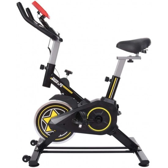 MOKINGTOP Indoor Cycling Bike Stationary Exercise Bike, Comfortable Seat Cushion, with Tablet Stand, for Home Cardio Workout Bike