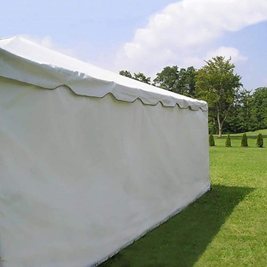 Moose Supply Party Tent Solid PE Material Sidewall for Weddings, Events, and Parties, 7' Foot and 8' Foot Tall, 10' Foot, 20' Foot, or 30' Foot Wide (Side Wall ONLY - NOT Complete Tent)