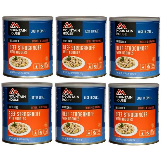 Mountain House Beef Stroganoff #10 Can Freeze Dried Food - 6 CANS per Case NEW!