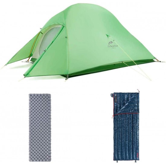 Naturehike Backpacking Camping Equipment Set, Including Tent, Sleeping Bag, Sleeping Mat