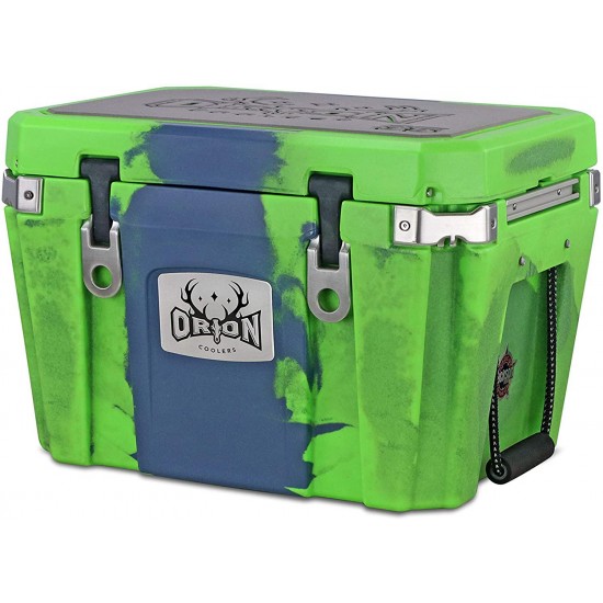 Orion Heavy Duty Premium Cooler (35 Quart), Durable Insulated Outdoor Ice Chest for Maximum Cold Retention - Portable, Bear Resistant, Great for Hunting, Fishing, Camping (35, Lime/Slate)
