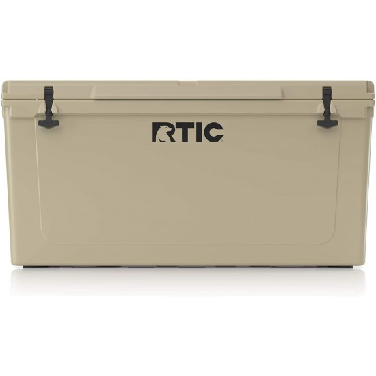 RTIC Ice Chest Hard Cooler, Heavy Duty Rubber Latches, 3 Inch Insulated Walls, 145 Quart