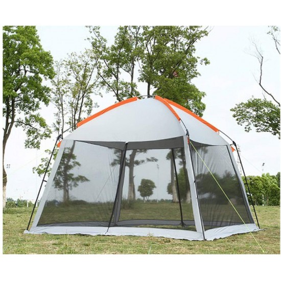 Single Layer 5 8 Person Family Party Gardon Beach Camping Tent Gazebo Sun Shelter Pergola Mosquito Net 2 Colors