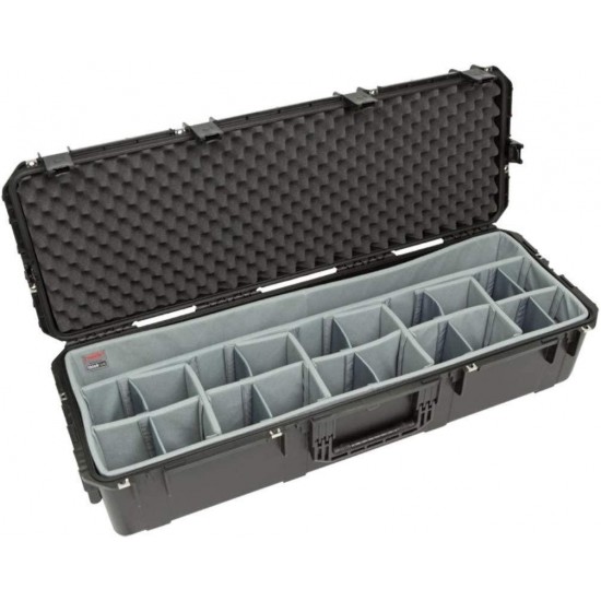 SKB Cases 3i-4414-10DT iSeries 4414-10 Case with Think Tank Designed Dividers, Watertight/Dustproof Injection Molded Outer Shell, Automatic Ambient Pressure Equalization Valve,Grey