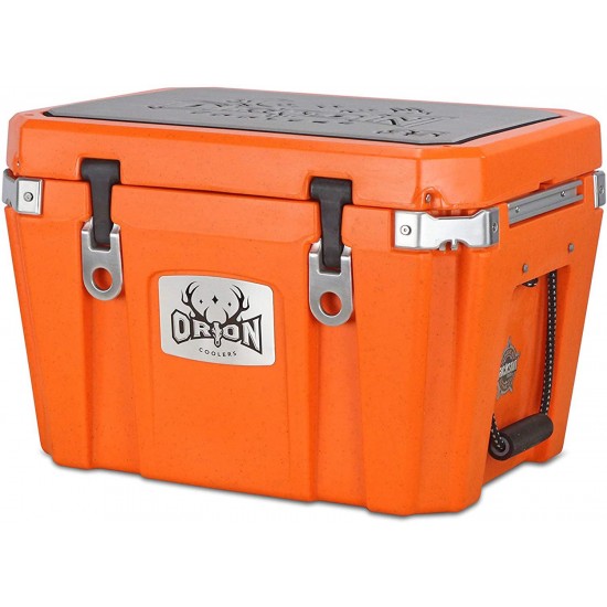 Orion Heavy Duty Premium Cooler (35 Quart, Ember), Durable Insulated Outdoor Ice Chest for Maximum Cold Retention - Portable, Bear Resistant, and Long Lasting, Great for Hunting, Fishing, Camping