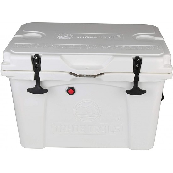 Tahoe Trails 52QT High Maintenance Cooler | Extreme Cooling Keeps Ice Up to 5 Days | Heavy-Duty 52-Quart Cooler for Camping, BBQs, Tailgating & Outdoor Activities
